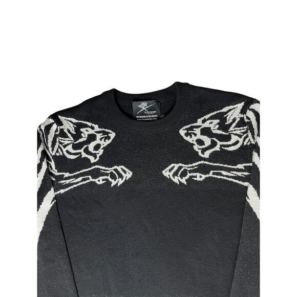 1-81 PLEIN SPORT Men's Sweater Logo Black/White Small - Picture 3 of 11